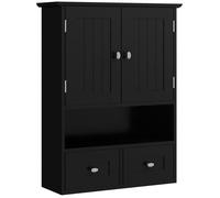 kleankin Armoire Murale de Salle de Bain, 50,8l x 17,8P x 66H cm, Noir