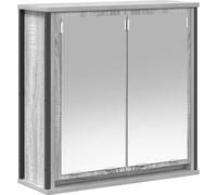 Armoire murale de salle de bain miroir sonoma gris 60x21x60 cm