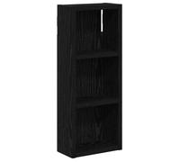 Armoire murale de salle de bain - vidaXL - caisson mural - bois d'ingénierie - chêne noir - 20 x 10 x 50 cm - 2 étagères{oog85o}