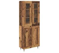 Armoire murale en bois ancien - vidaXL - 69,5x34x180 cm - Bois d'ingénierie - 4 portes - Montage mural - Buffet rustique