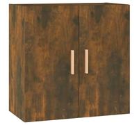 Armoire Murale en Bois d'Ingénierie, 60 x 30 x 60 cm, Finition Chêne Fumé | Design scandinave, deux compartiments à portes, fixation murale ou sur buffet, résistant à l'humidité, montage facile avec