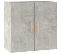 Armoire Murale en Bois d'Ingénierie, 60 x 30 x 60 cm, Gris Béton | Bois composite résistant, deux portes, style scandinave, fixation murale, usage salon ou chambre