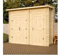 Armoire murale en bois pour jardin - 280x123x236 cm - 2.52 m²