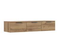 Armoire murale, en chêne artisanal, 102 x 30 x 20 cm, avec tiroirs, moderne, multi-usages, pour salon, chambre à coucher, couloir, peu encombrante et robuste