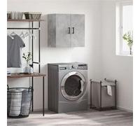 vidaXL Armoire Murale, Placard Suspendu avec Rangement, Meuble Flottant de Salon Salle de Séjour Intérieur, Moderne, Gris Béton Bois d'Ingénierie