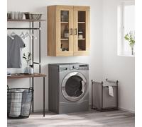 vidaXL Armoire Murale, Placard Suspendu avec Rangement, Meuble Flottant de Salon Bureau Chambre, Moderne, Chêne Sonoma Bois d'Ingénierie chêne G