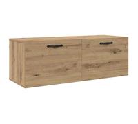 vidaXL Armoire murale montage mural chêne artisanal bois d'ingénierie 100×36,5×35 cm 2 étagères