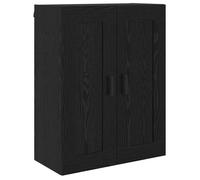 Armoire murale moderne - vidaXL - Chêne noir - 69,5x34x90 cm - Bois d'ingénierie - 2 portes - Poignées métalliques