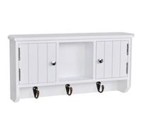 Armoire murale pour clés et bijoux avec portes et crochets