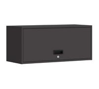 vidaXL Armoire Murale pour Garage Noir 80 x 33 x 35 cm, Salon, unités de Rangement Modernes, Meuble Mural, Cabinet Pratique, Gain de Place, Organisation à la Maison