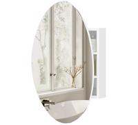 Armoire murale salle de bain avec miroir - HOMCOM - LED à 3 températures de lumière - anti buée - verre trempé - 50x70cm - blanc