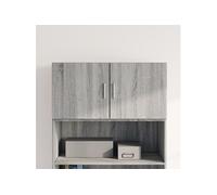 Armoire murale sonoma gris 80x42,5x40 cm bois d ingénierie