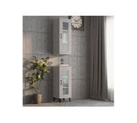 VidaXL Armoire murale Gris béton
