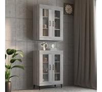 Armoire murale suspendue Sonoma gris 69,5x34x90 cm Sonoma gris G