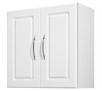 Armoire murale VEVOR pour buanderie, armoire suspendue à 2 étages avec étagère réglable, armoire de cuisine à 2 portes, pour cuisine, salle de bains et buanderie, 30 x 60 x 60 cm (P x l x H), armoire 