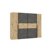 Armoire NARAGO portes coulissantes - Chêne