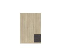 Armoire NINA 3 portes et 3 tiroirs L121 x H180 cm - Bois