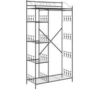 Armoire Ouverte Noir 101 x 43 x 188 cm Acier