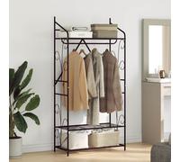 vidaXL Armoire ouverte Uni - design rectangulaire en métal, rangement spacieux, finition mate