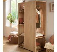 Baby Price Meuble de rangement Up – étagères et penderie – décor bois Marron TU
