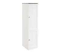 Armoire penderie blanche - SoBuy - 2 portes - 3 étagères - 45×55×187 cm - Panneau de particules - Finition mélaminée
