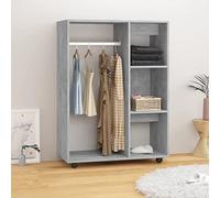 Armoire Penderie Mobile Festnight pour Chambre à Coucher, Salon - Gris Béton