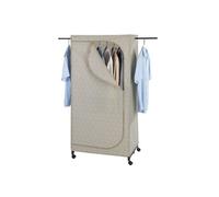 Armoire penderie tissu Balance - L. 75 x H. 160 cm - Taupe