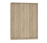 Armoire Placard à 3 portes coulissantes coloris Chêne cambrian