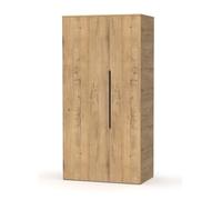 Armoire, placard coloris chêne doré - Longueur 100 x Profondeur 57 x hauteur 200 cm