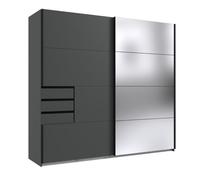 Armoire, placard coloris graphite - Longueur 225 x Hauteur 208 x Profondeur 64 cm