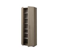 Armoire placard / meuble de rangement coloris chêne cortez - Hauteur 180 x Longueur 60 x Profondeur 35.6 cm