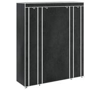 Armoire pliante portable avec compartiments et barres