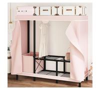 Armoire pliante portable avec étagères et barres
