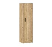 Armoire polyvalente avec 1 porte coloris chêne Mauvella - Longueur 37 x profondeur 34,40 x hauteur 180 cm