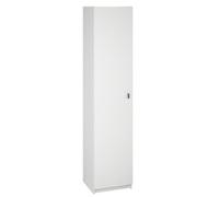 Armoire polyvalente coloris blanc - Hauteur 180 x Longueur 40 x Profondeur 35.6 cm