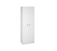 Armoire polyvalente coloris blanc - Hauteur 180 x Longueur 60 x Profondeur 35.6 cm