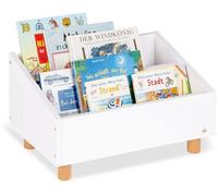 Armoire pour enfant de style scandinave en bois, finition blanche, avec deux grands tiroirs.