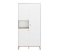 Armoire pour enfants Aaron | 94 x 58 x 194 cm | Blanc