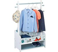Armoire pour enfants avec motif de chien, design coloré par Relaxdays - Idéal pour les garçons, les filles et unisexe. Pratique, amusant et à monter soi-même