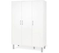 Armoire pour enfants Pinolino blanche, 3 portes, 6 étagères réglables, 120 x 56 x 181 cm
