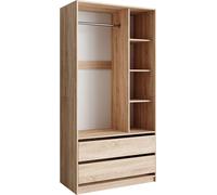 Armoire pour enfants Vicco Elmo Sonoma 100x200cm avec 2 tiroirs, Model 49846