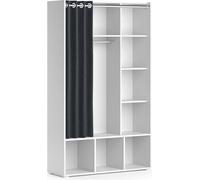 Armoire pour enfants Vicco Luigi Blanc 105.8x178.1cm avec tringle à rideaux, Model 40646