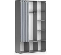 Armoire pour enfants Vicco Luigi Gris 105.8x178.1cm avec tringle à rideaux, Model 40649