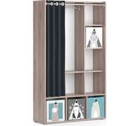 Armoire pour enfants Vicco Luigi Sonoma 105.8x178.1cm avec boîtes pliantes (grises), Model 40653