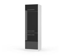 Armoire pour frigo Fame-Line, 60cm, Anthracite Haute brillance/Blanc, Vicco 33532