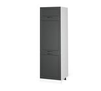 Vicco Armoire pour frigo R-Line, Anthracite Campagne, 60cm, pour Une Combinaison Libre au Sein de systèmes de Cuisine modulaires