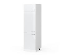 Armoire pour frigo R-Line, 60cm, Blanc Haute brillance/Blanc, Vicco 29275