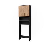 Armoire pour machine à laver Irma, 64x190.5cm, Chêne de force doré/Anthracite, Vicco 41578