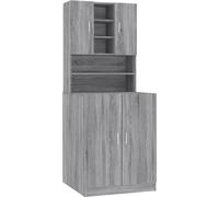 Armoire pour machine à laver Sonoma gris Bois d'ingénierie