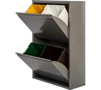 Armoire Recyclage 4 Tiroirs Grise Tri Sélectif Intégré Et Robuste - Jobgar
